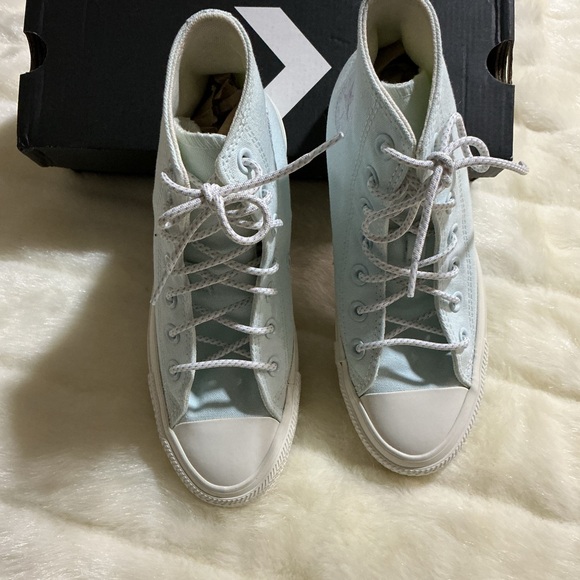 Converse Women's High-Top Sneakers - light blue- glacier blue - Picture 7 of 16